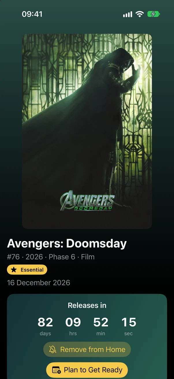 Avengers: Doomsday with a release countdown
